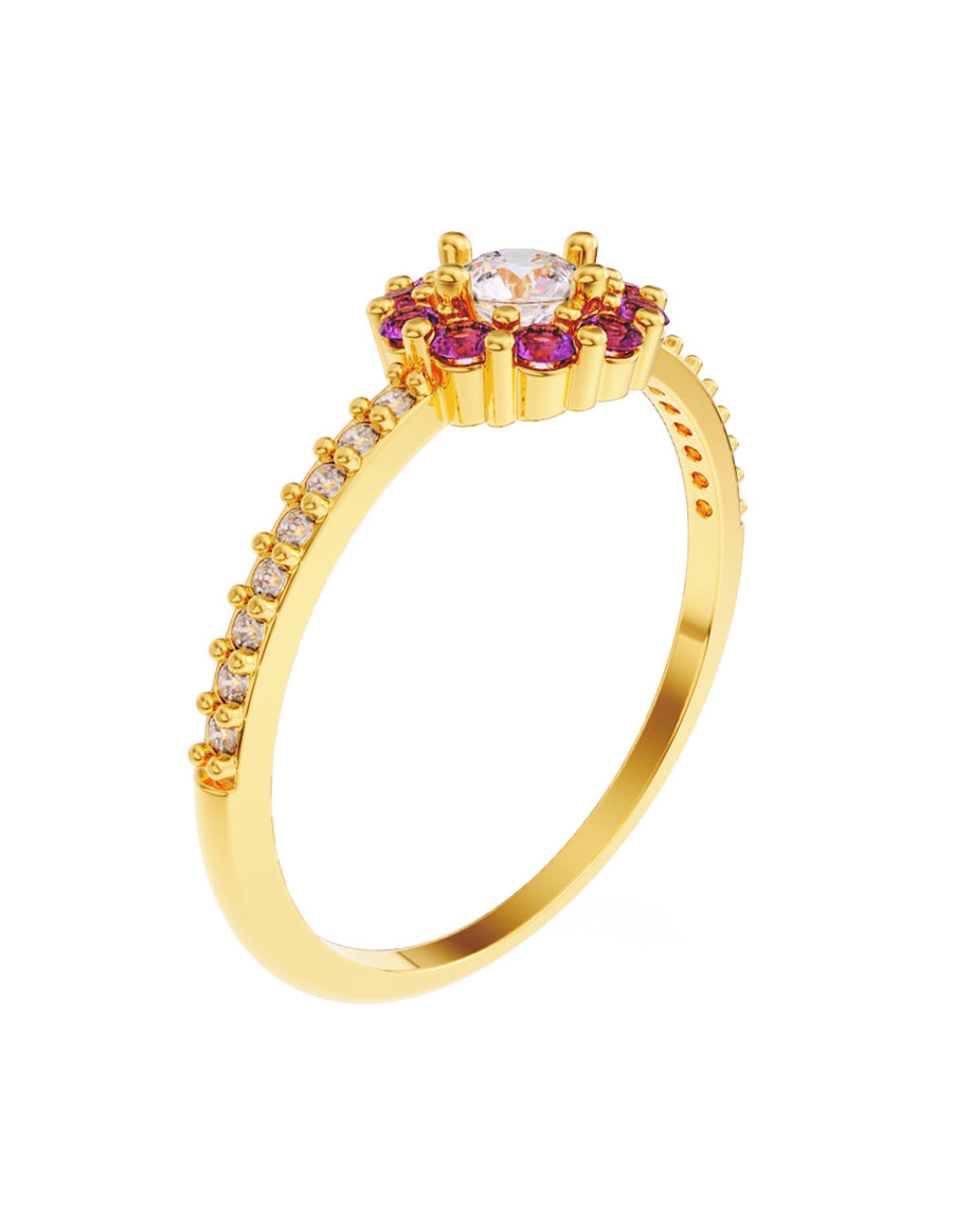 ANILLO DE ORO CON CIRCONIA