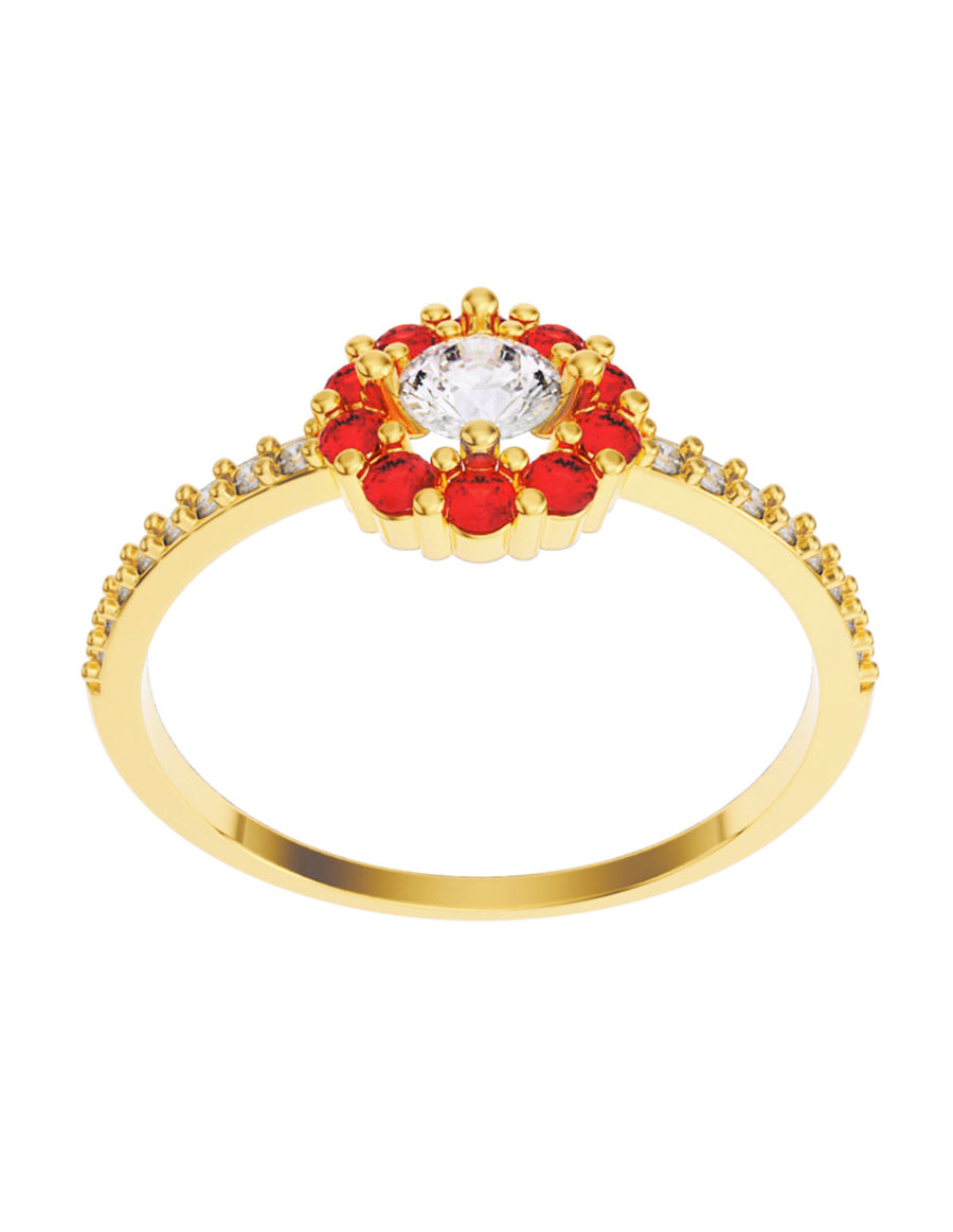 ANILLO DE ORO CON CIRCONIA