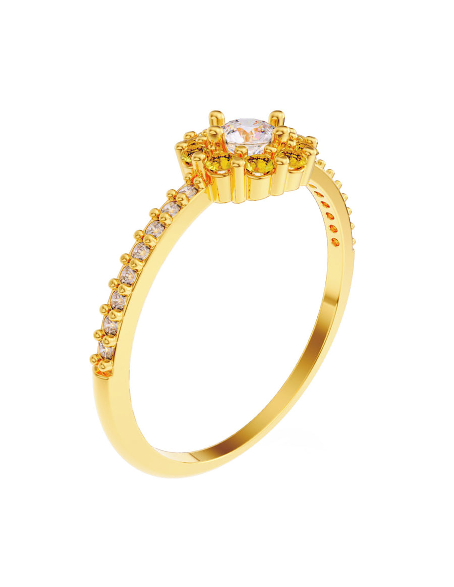 ANILLO DE ORO CON CIRCONIA