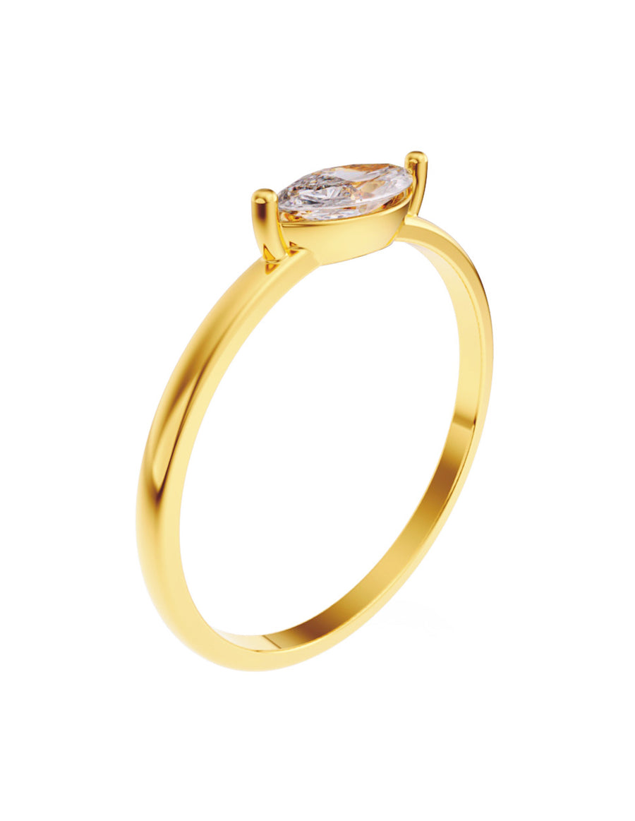 ANILLO DE ORO CON CIRCONIA