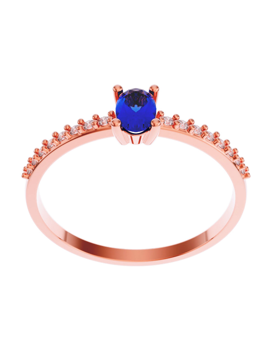 ANILLO DE ORO CON CIRCONIA