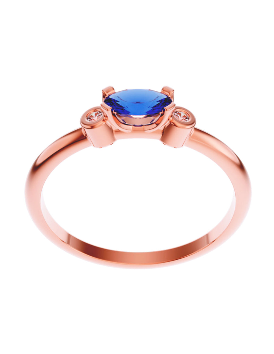 ANILLO DE ORO CON CIRCONIA