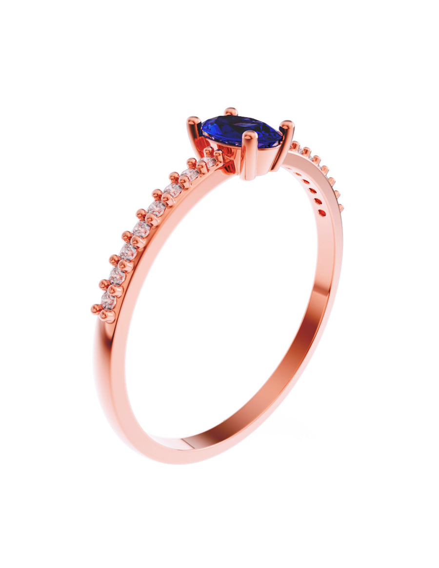 ANILLO DE ORO CON CIRCONIA