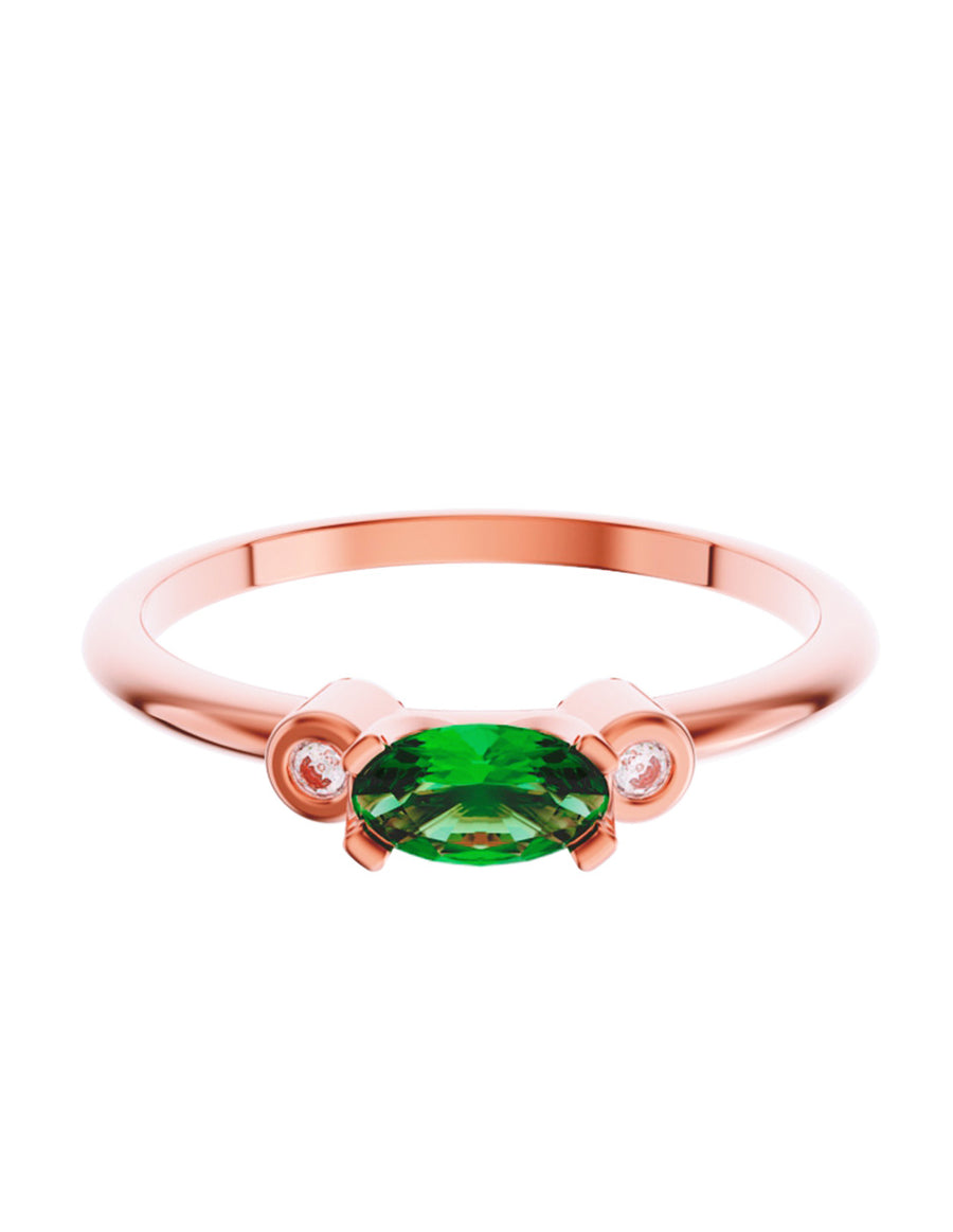 ANILLO DE ORO CON CIRCONIA