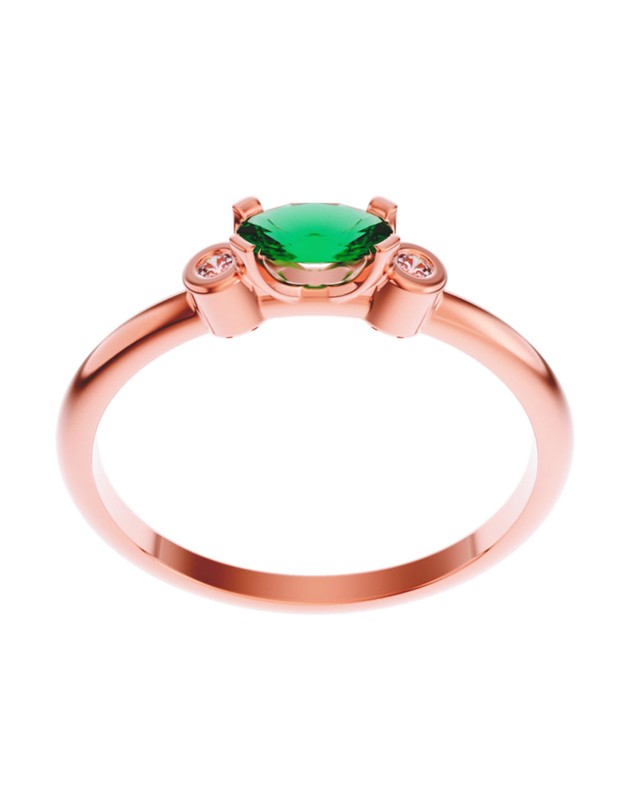 ANILLO DE ORO CON CIRCONIA