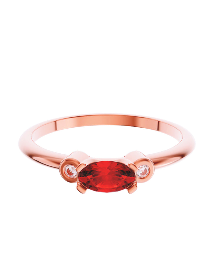 ANILLO DE ORO CON CIRCONIA