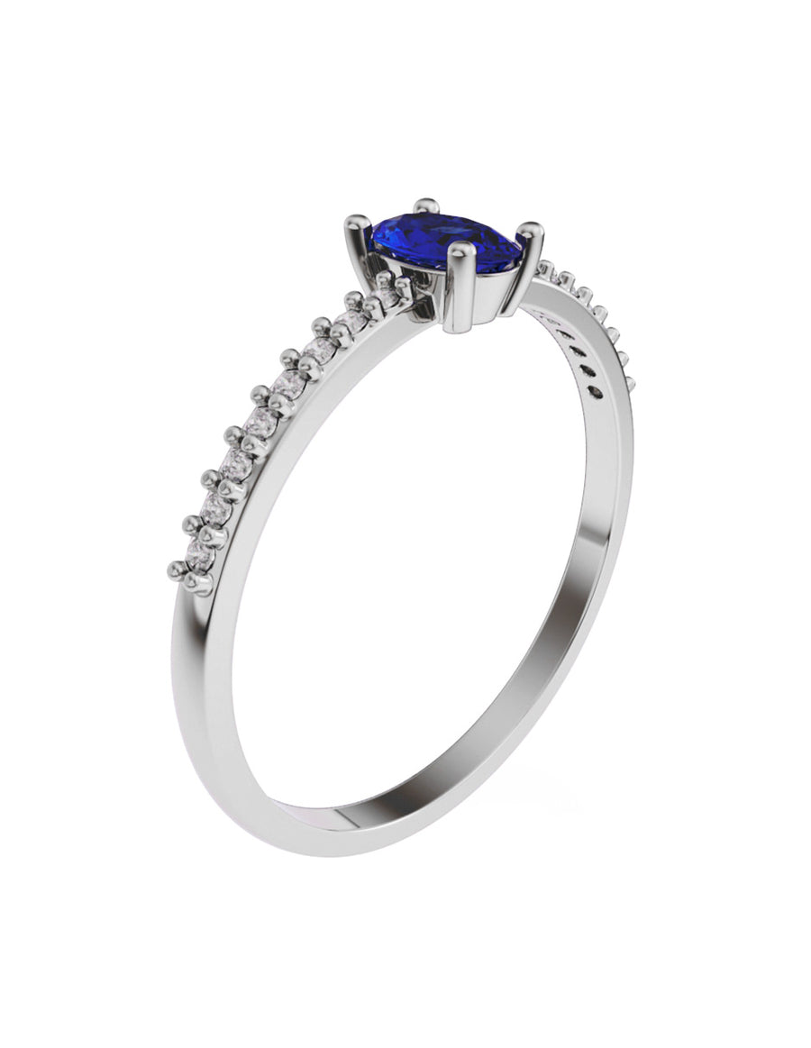 ANILLO DE ORO CON CIRCONIA