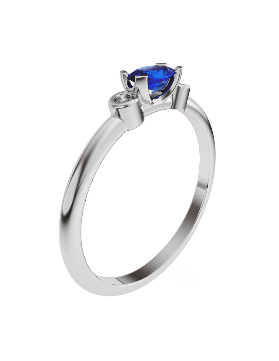 ANILLO DE ORO CON CIRCONIA