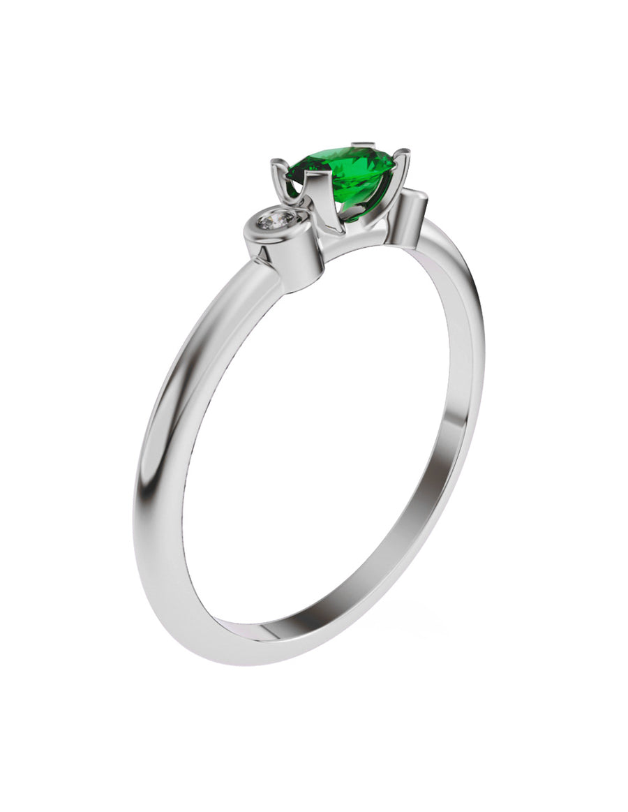 ANILLO DE ORO CON CIRCONIA