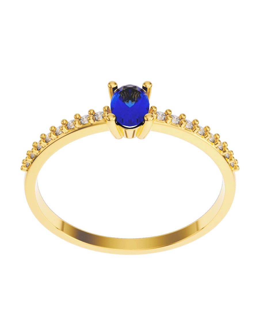 ANILLO DE ORO CON CIRCONIA