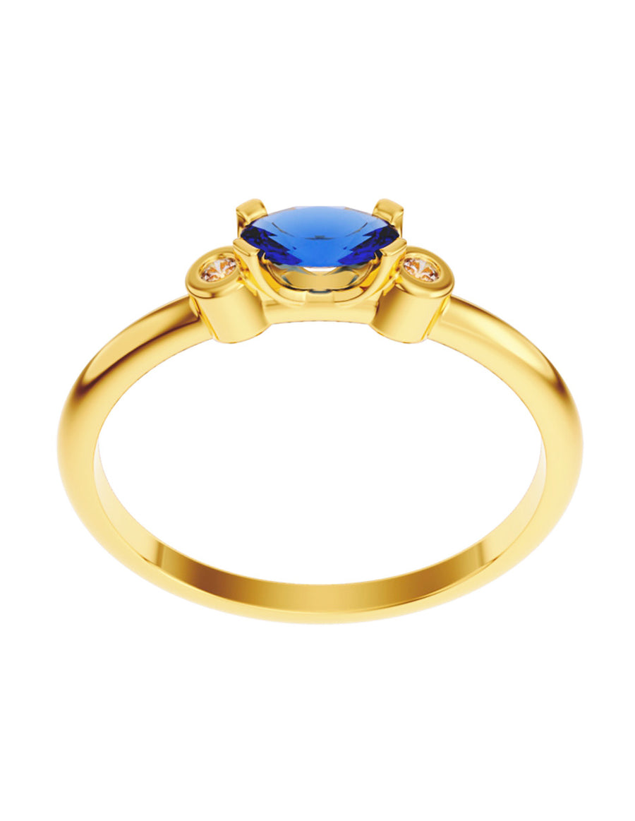 ANILLO DE ORO CON CIRCONIA