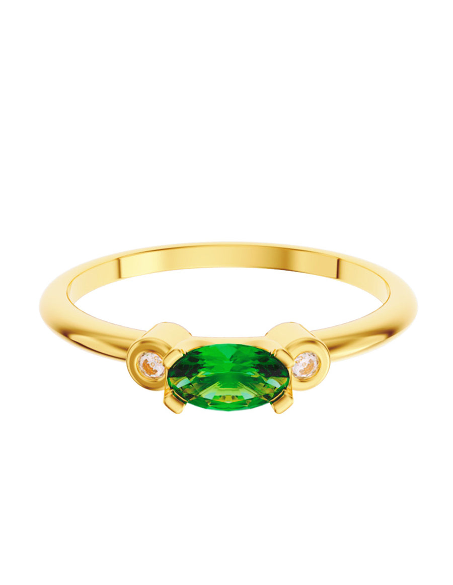 ANILLO DE ORO CON CIRCONIA