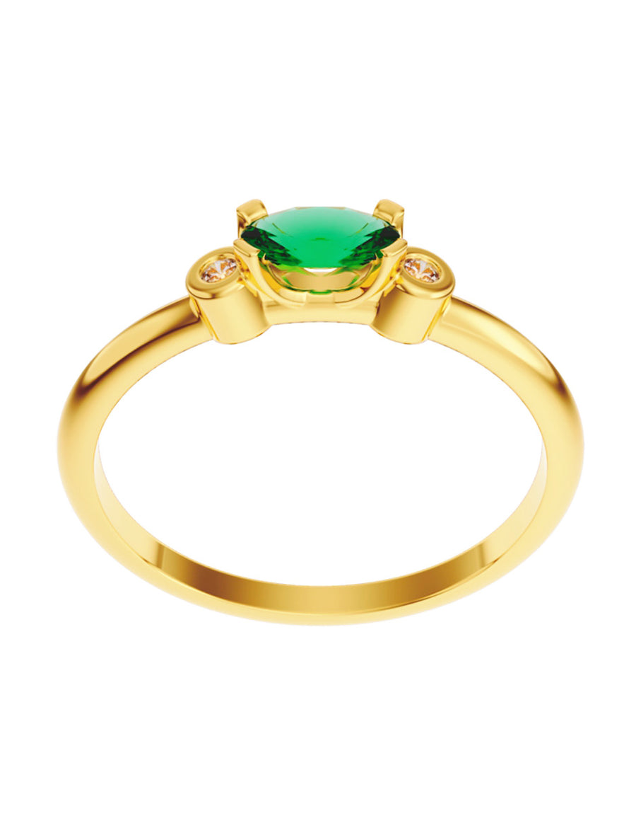 ANILLO DE ORO CON CIRCONIA