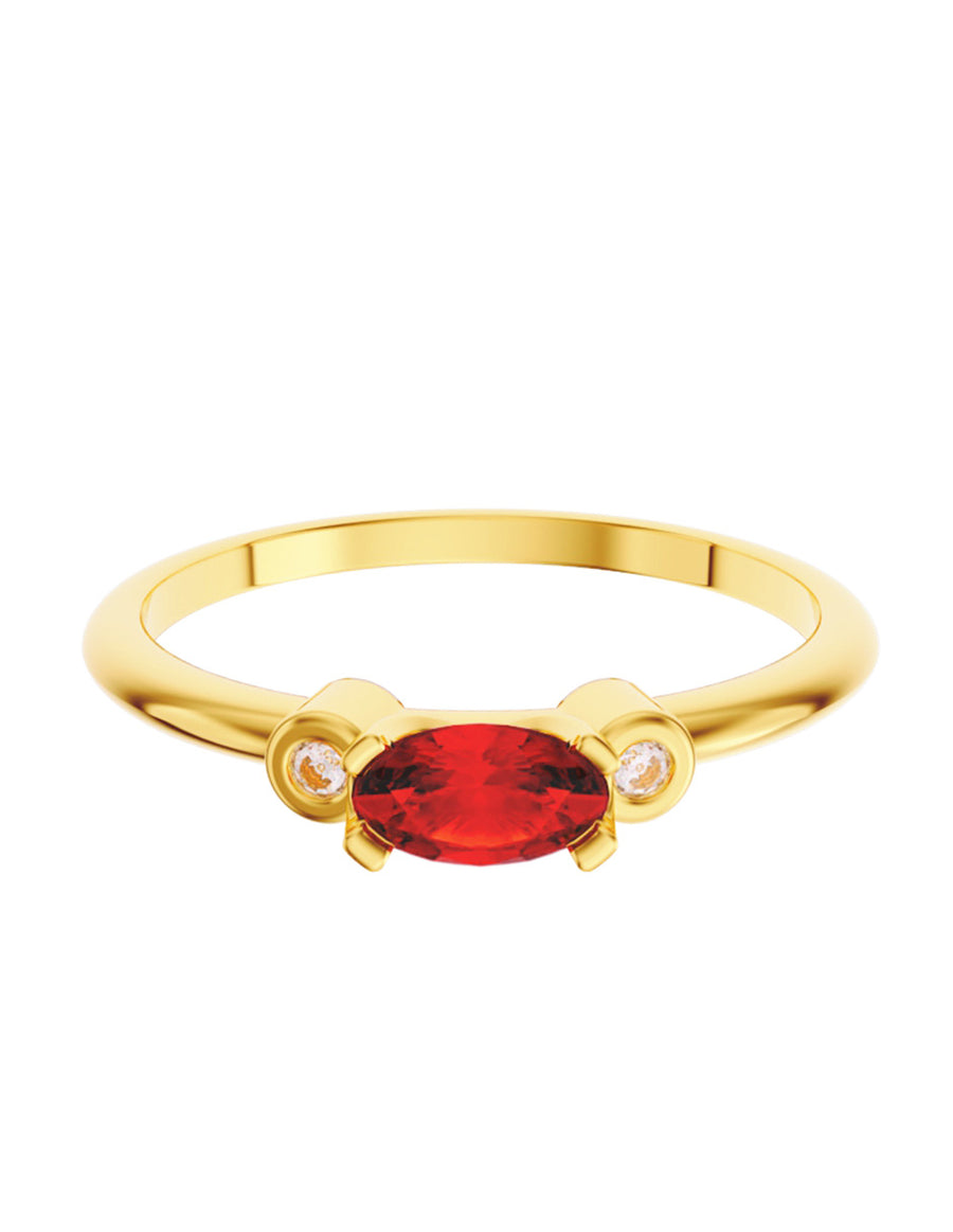 ANILLO DE ORO CON CIRCONIA