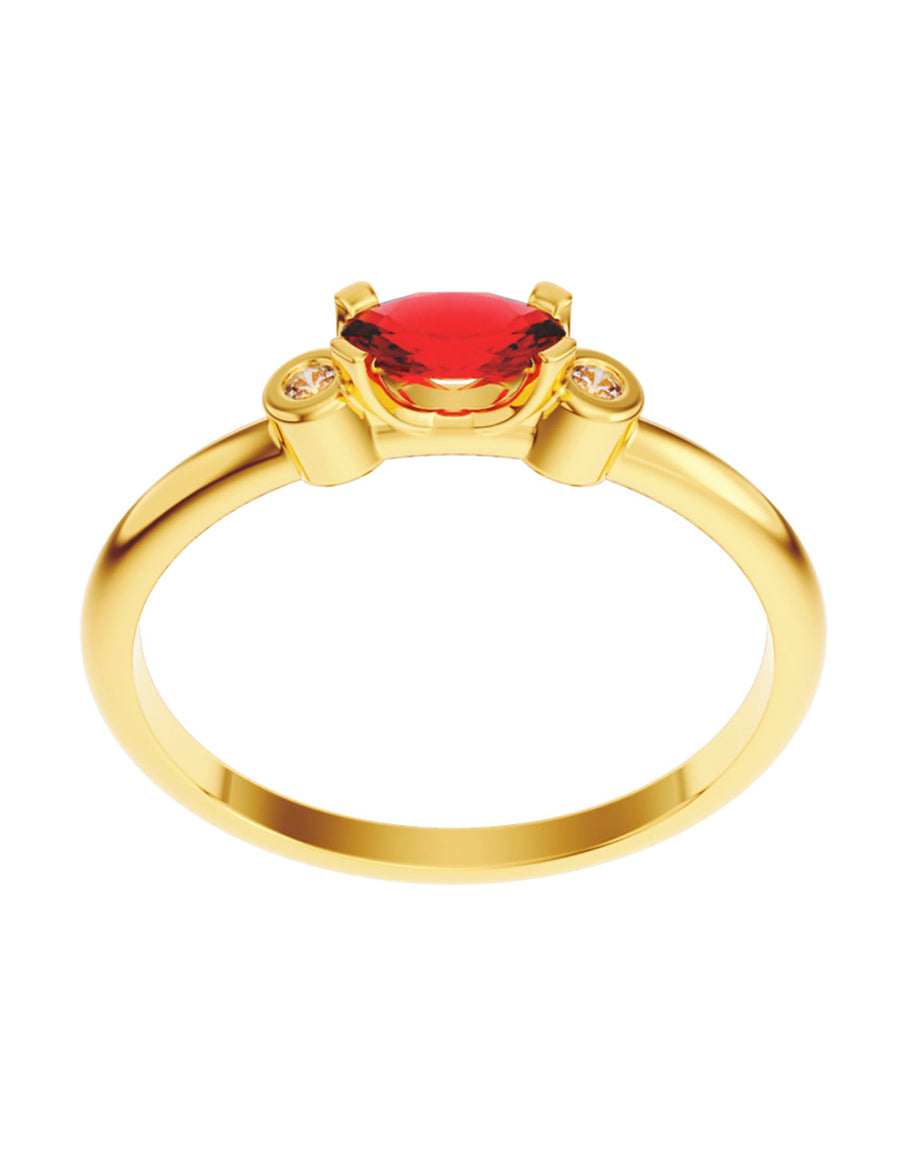 ANILLO DE ORO CON CIRCONIA
