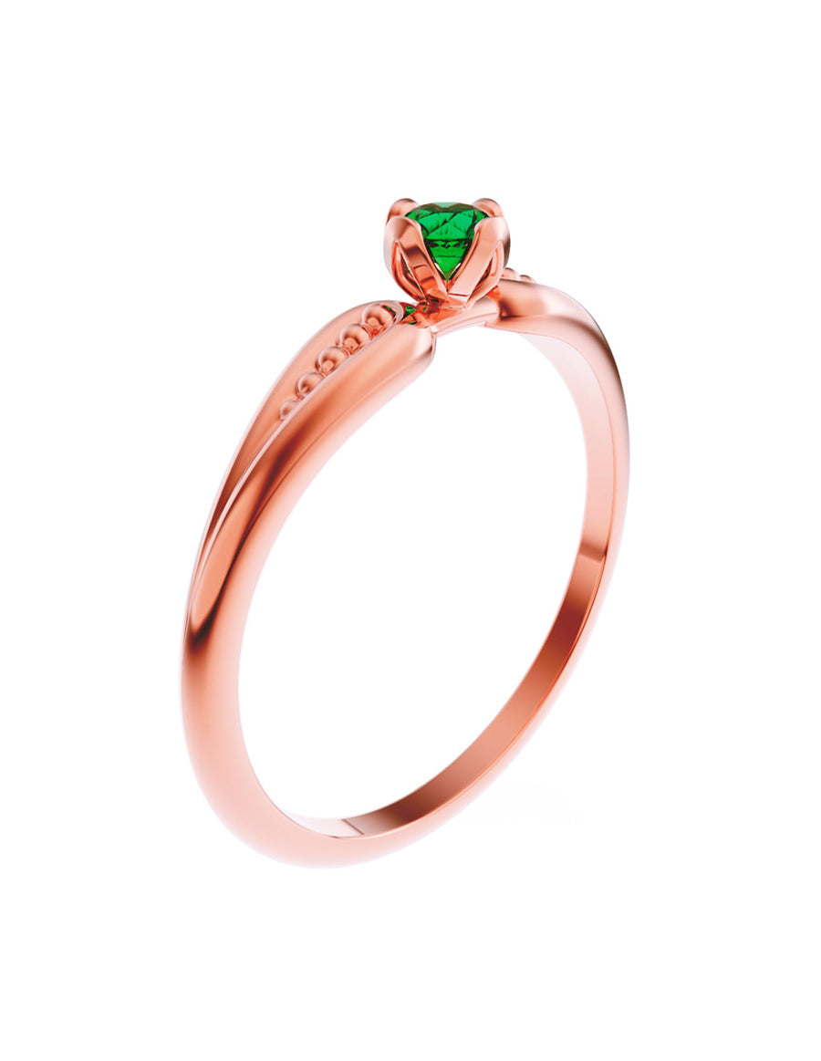 ANILLO DE ORO CON CIRCONIA