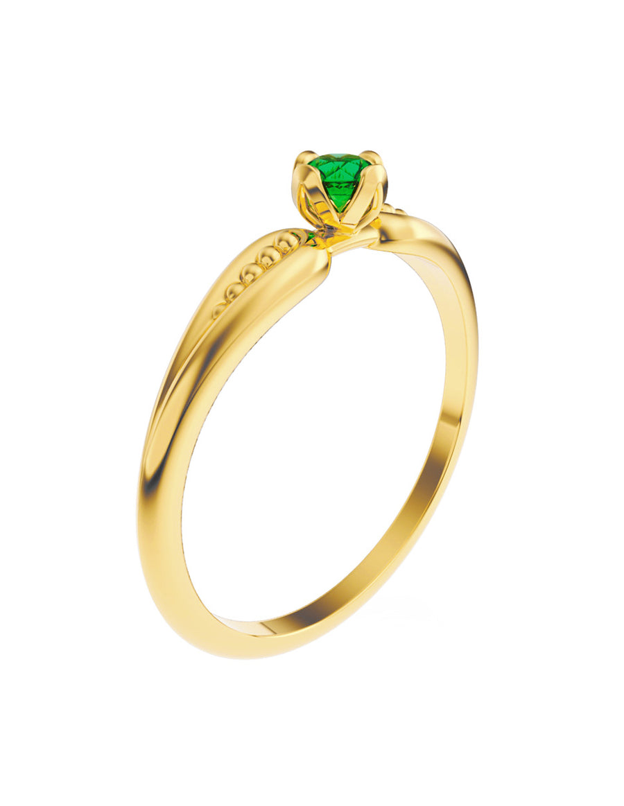 ANILLO DE ORO CON CIRCONIA