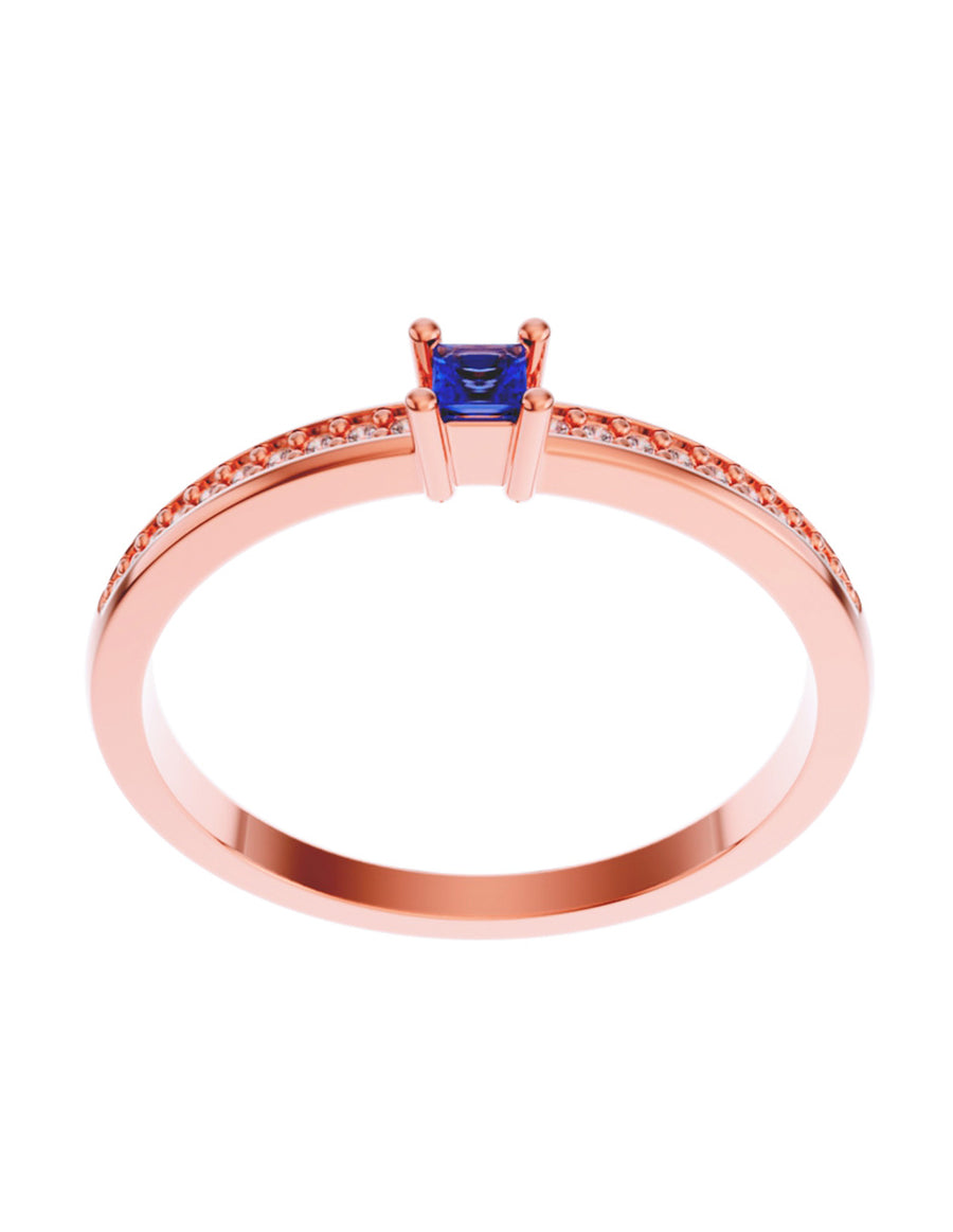 ANILLO DE ORO CON CIRCONIA