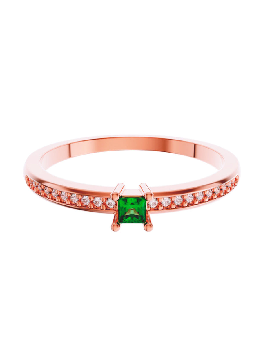 ANILLO DE ORO CON CIRCONIA