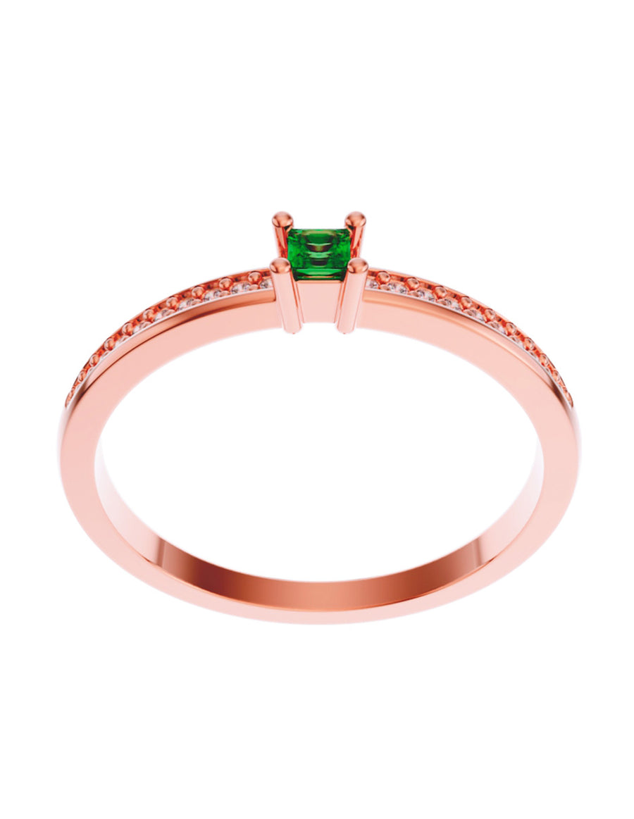 ANILLO DE ORO CON CIRCONIA