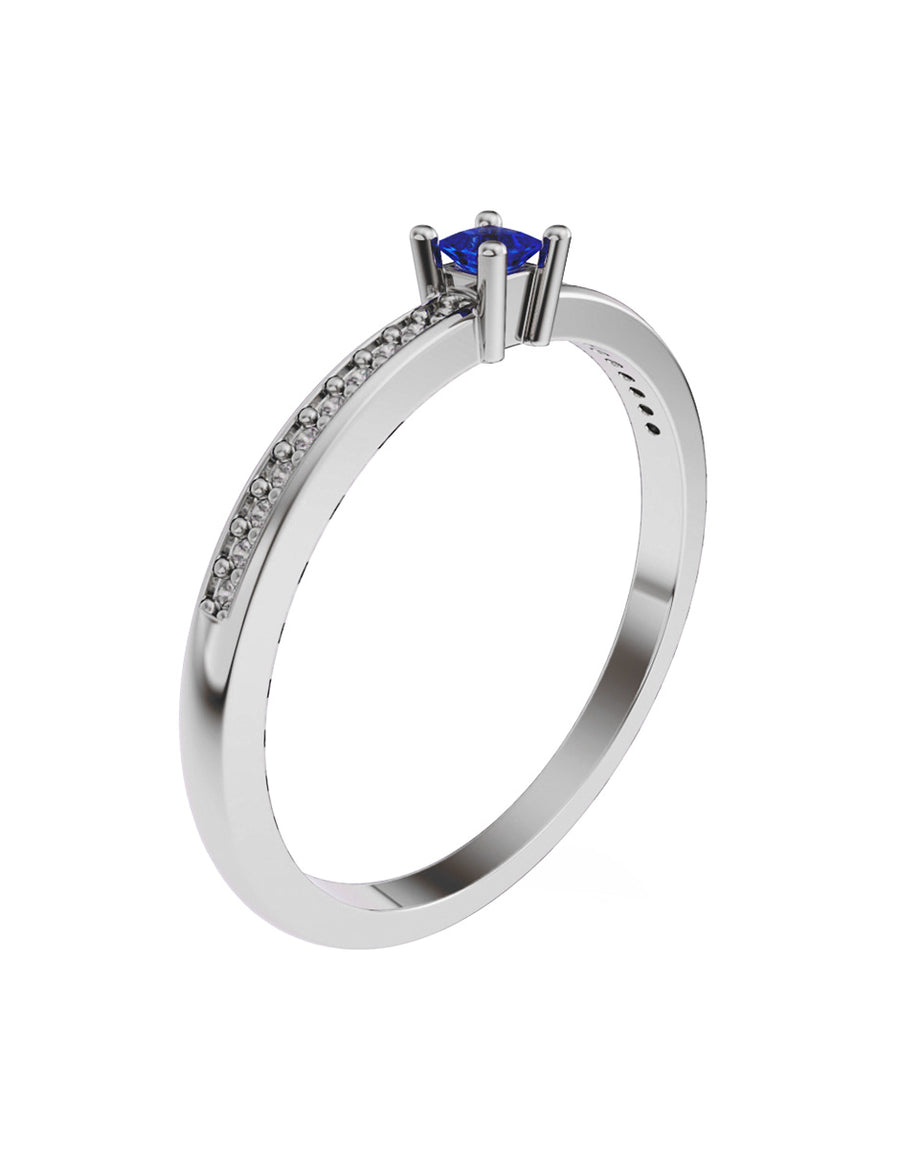 ANILLO DE ORO CON CIRCONIA