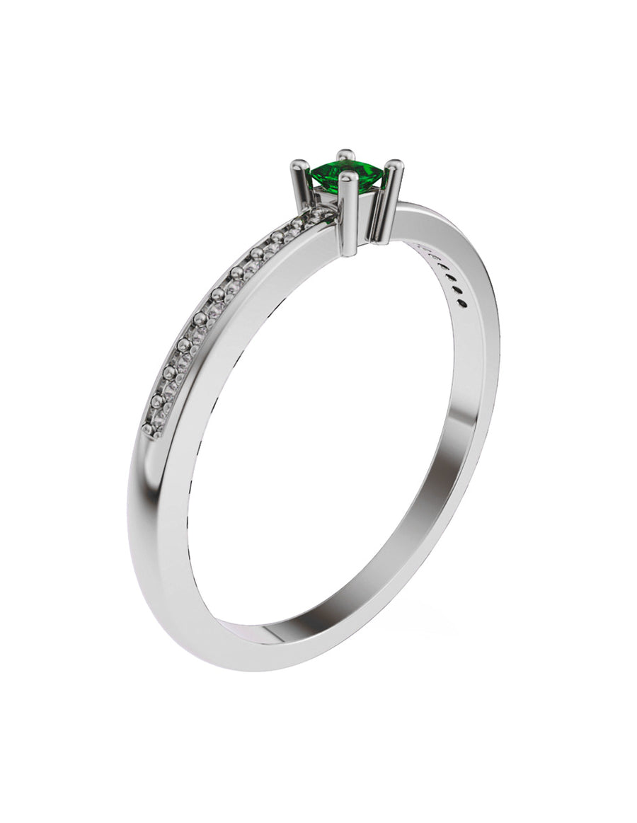 ANILLO DE ORO CON CIRCONIA