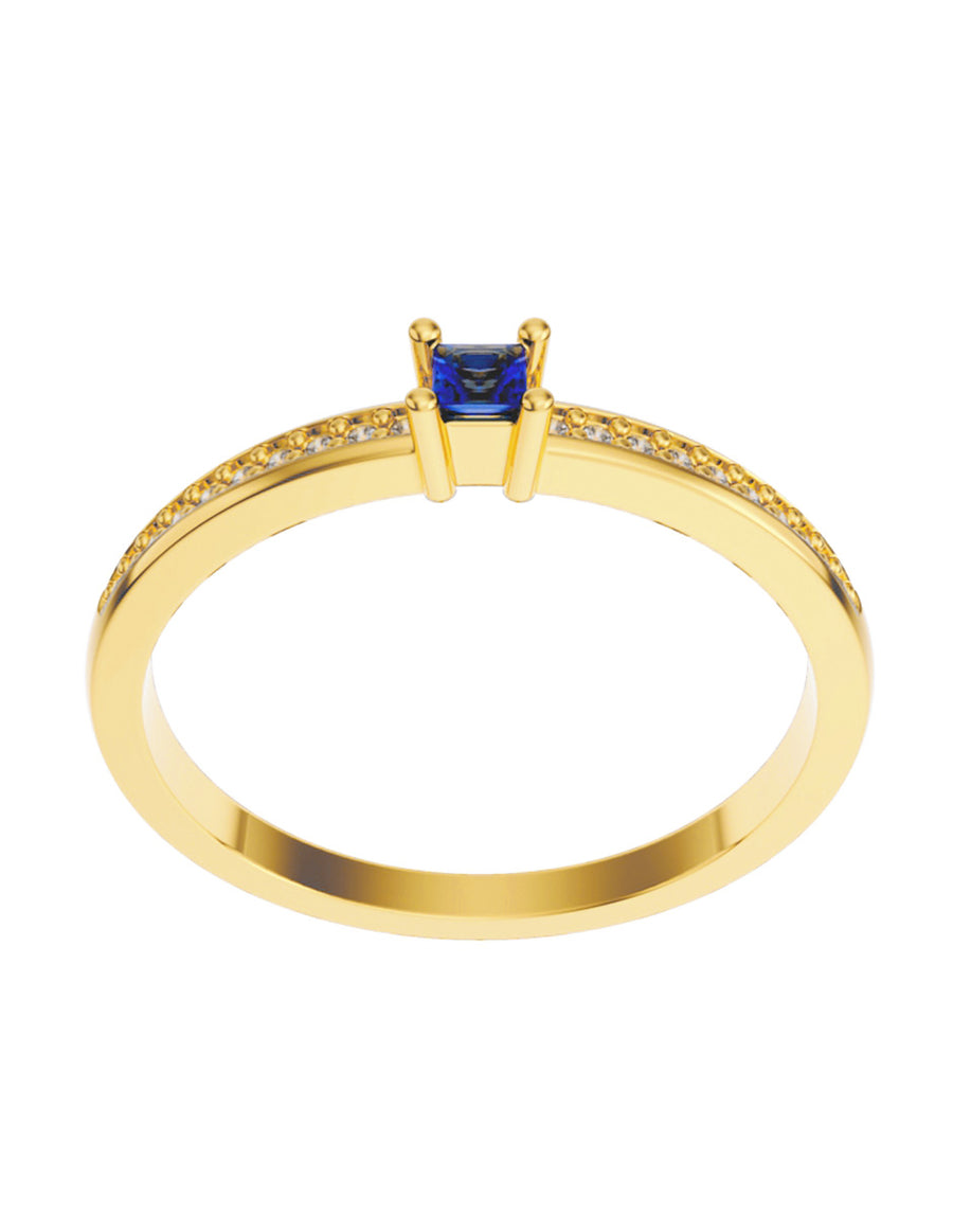 ANILLO DE ORO CON CIRCONIA