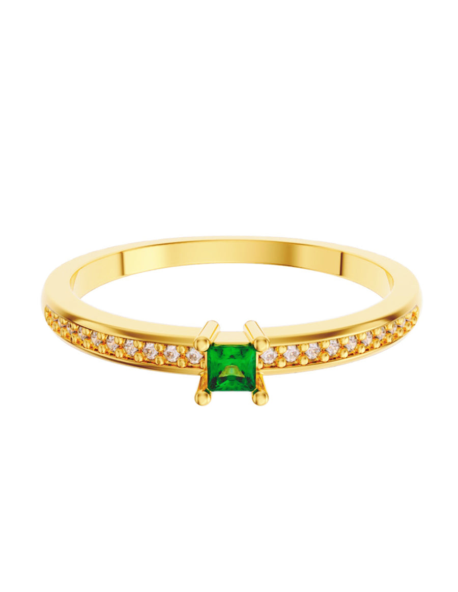 ANILLO DE ORO CON CIRCONIA