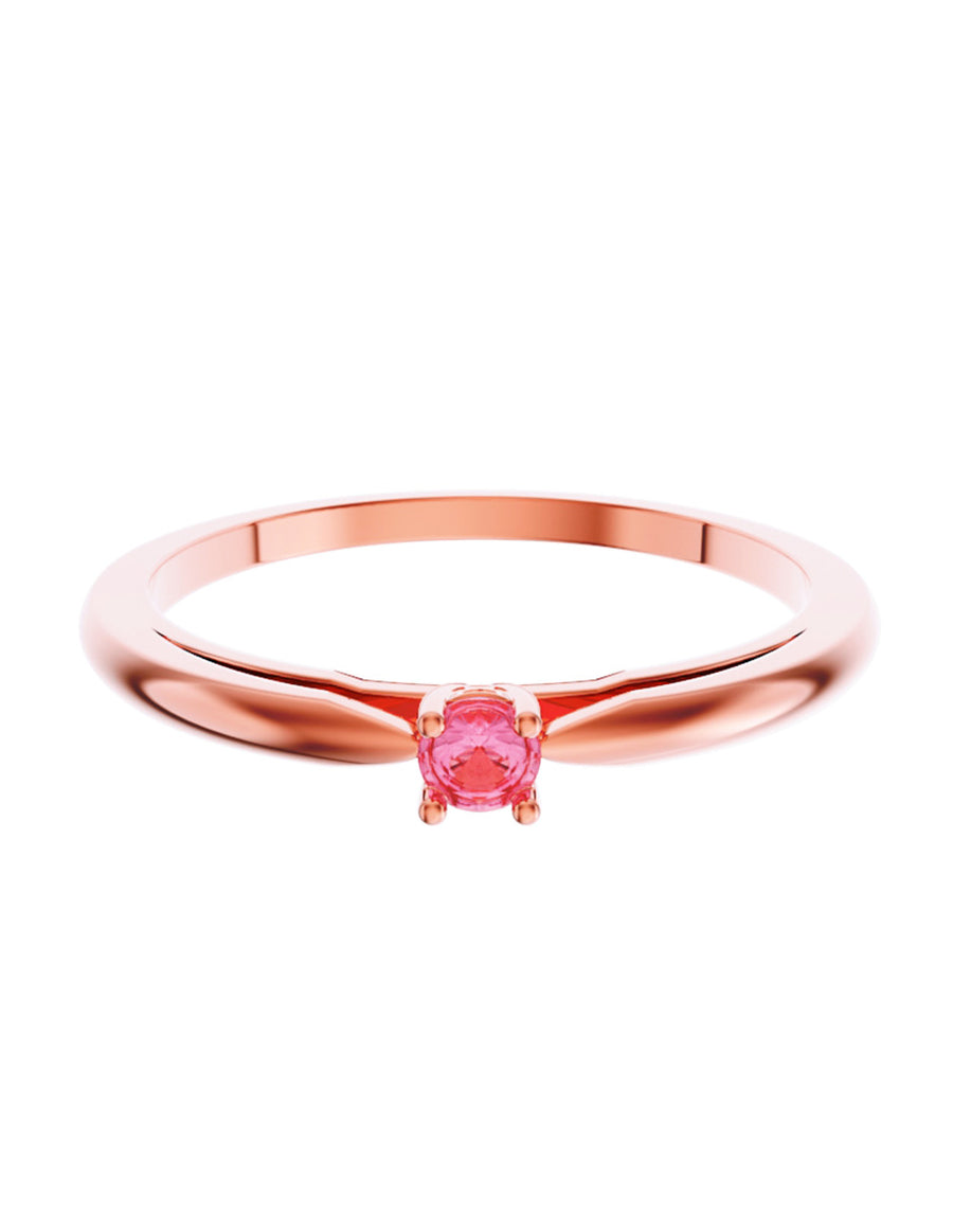 ANILLO DE ORO CON CIRCONIA