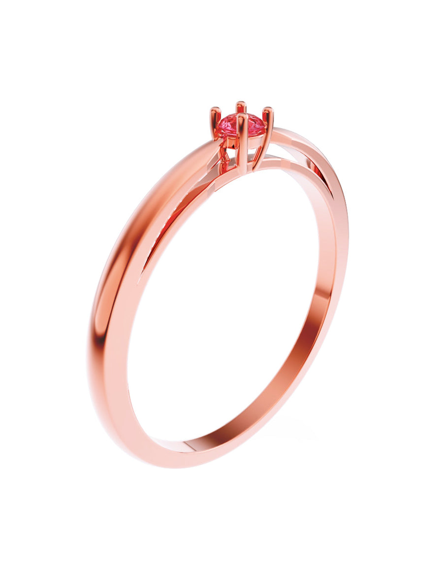ANILLO DE ORO CON CIRCONIA