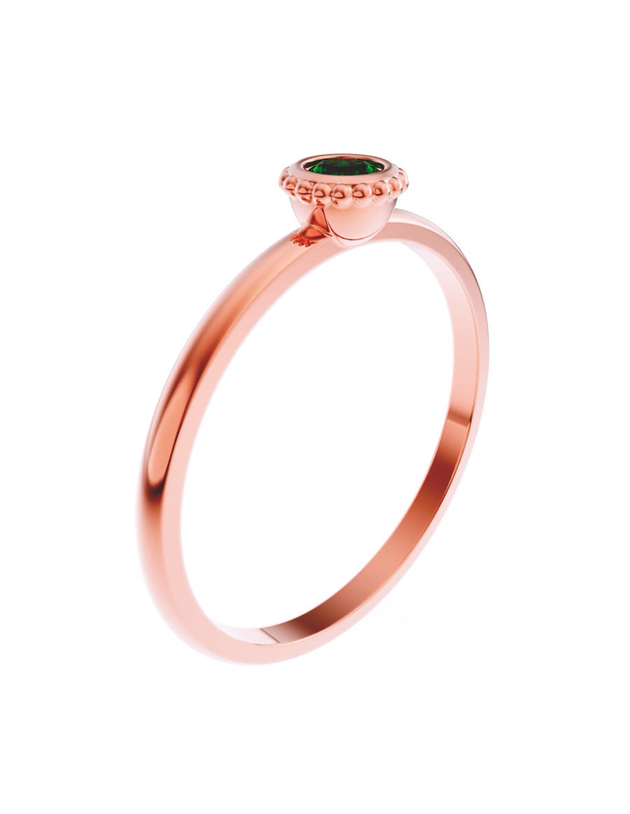 ANILLO DE ORO CON CIRCONIA
