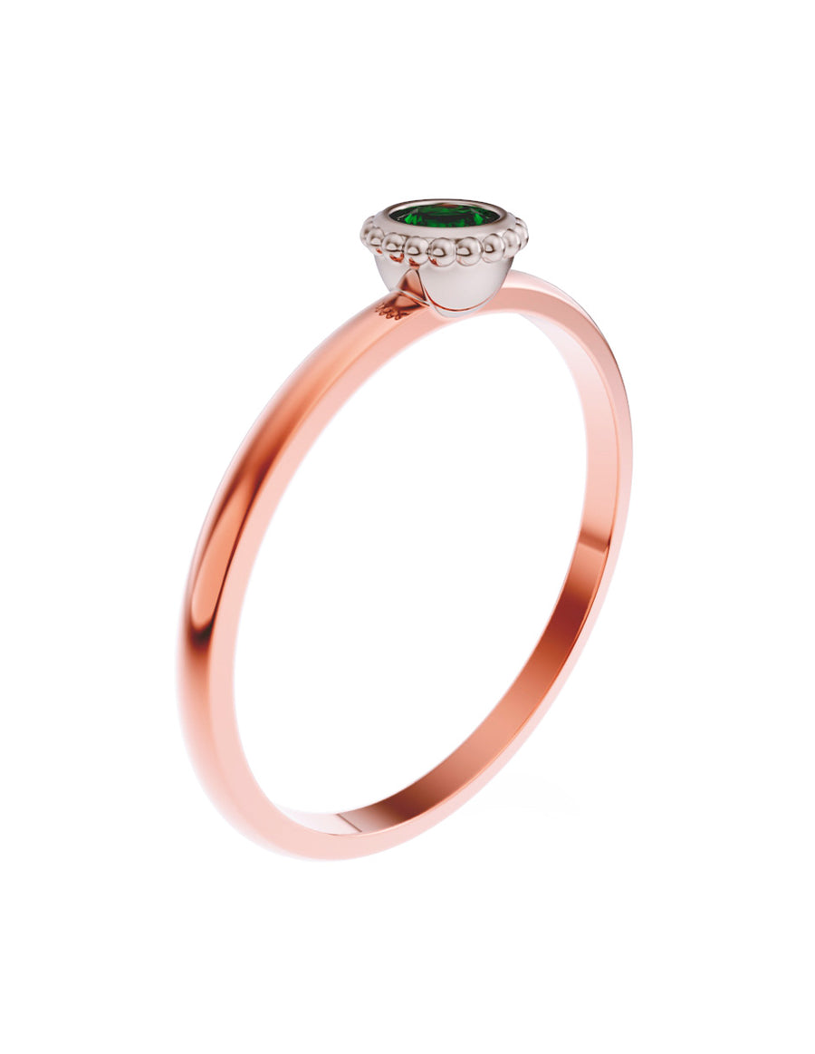 ANILLO DE ORO CON CIRCONIA