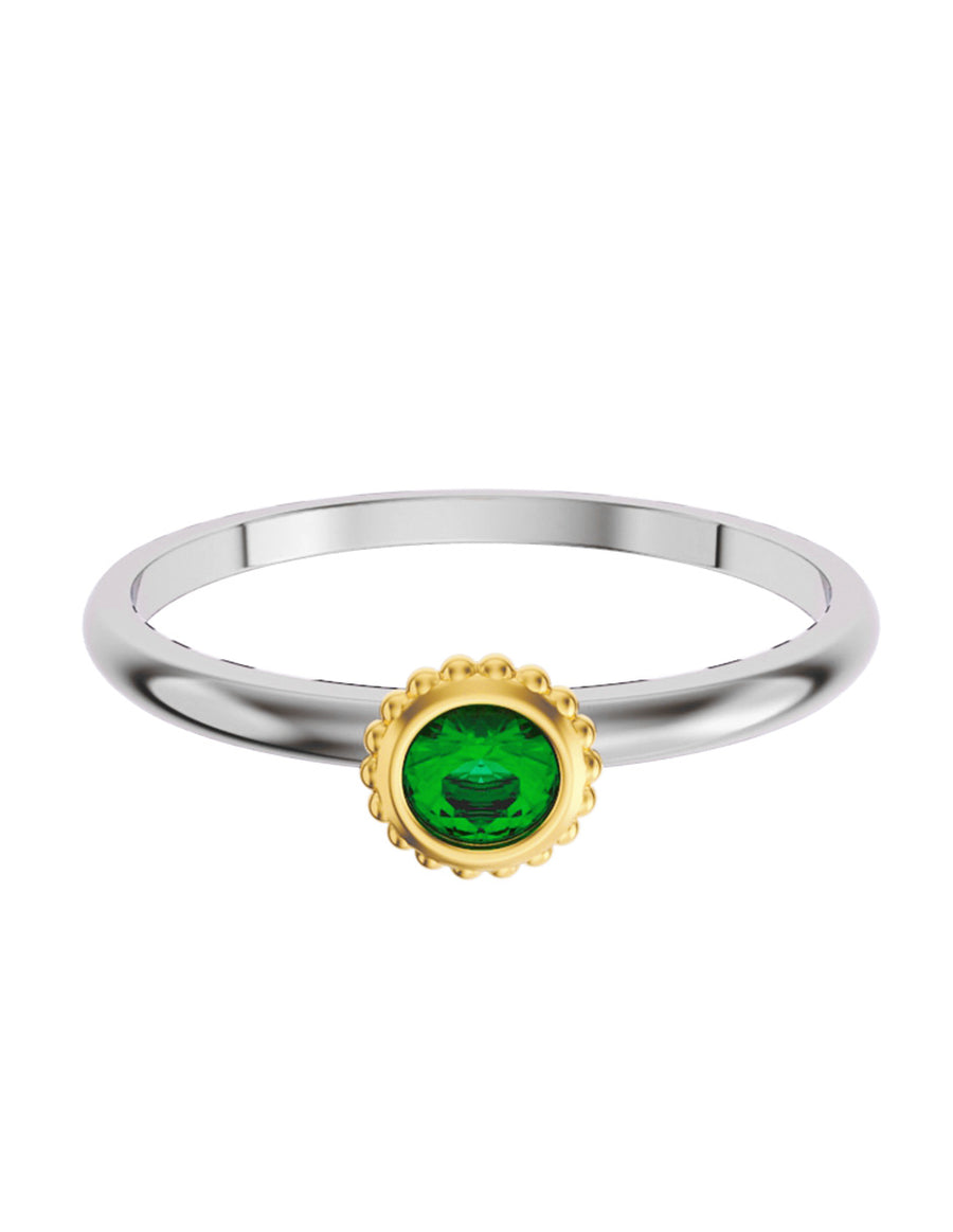ANILLO DE ORO CON CIRCONIA