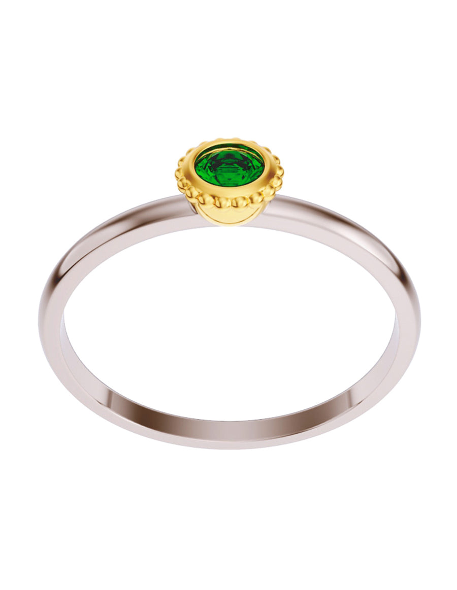 ANILLO DE ORO CON CIRCONIA
