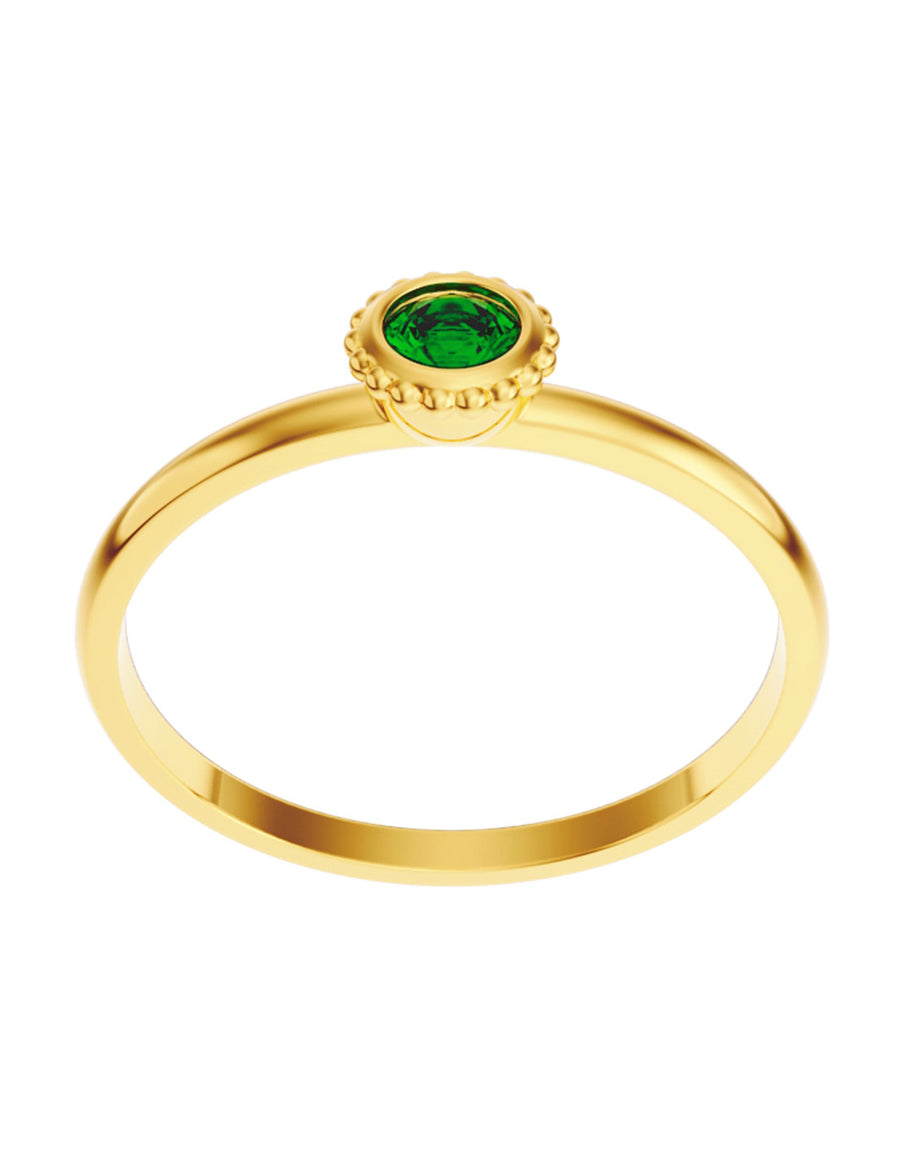 ANILLO DE ORO CON CIRCONIA