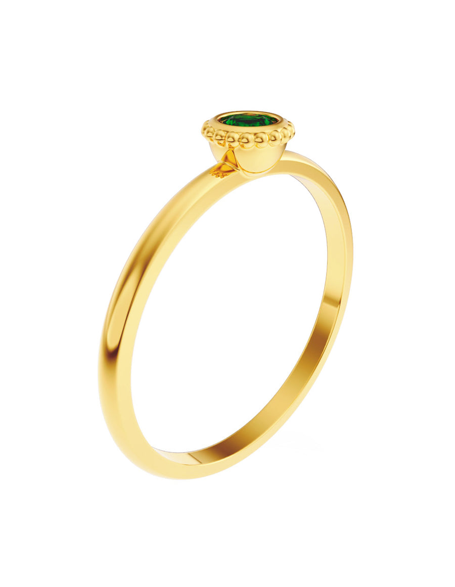 ANILLO DE ORO CON CIRCONIA