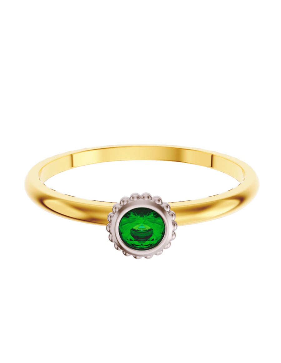 ANILLO DE ORO CON CIRCONIA