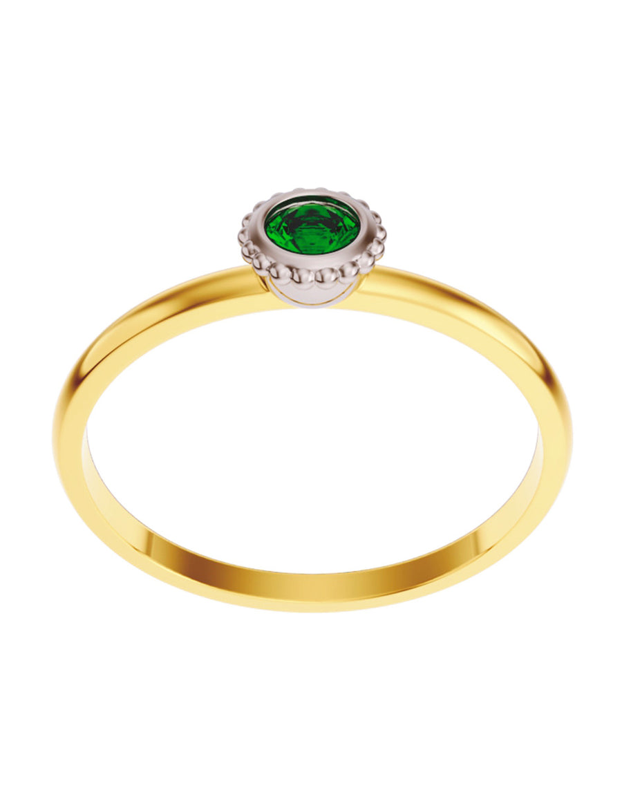 ANILLO DE ORO CON CIRCONIA
