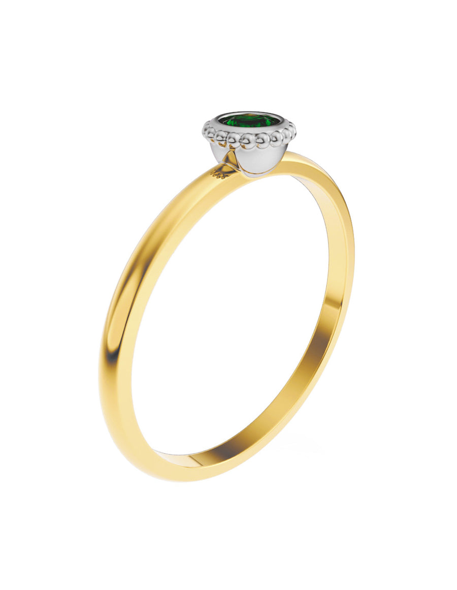 ANILLO DE ORO CON CIRCONIA