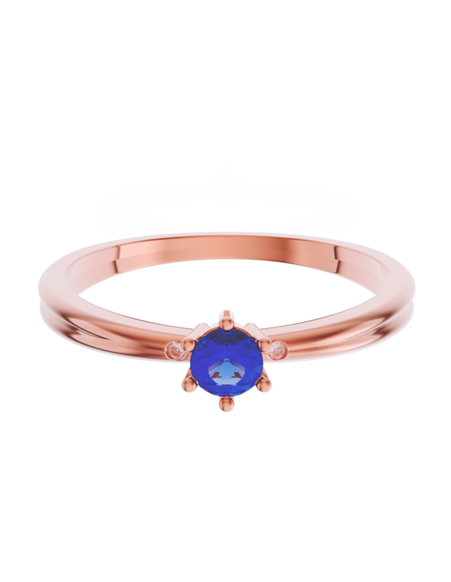 ANILLO DE ORO CON CIRCONIA