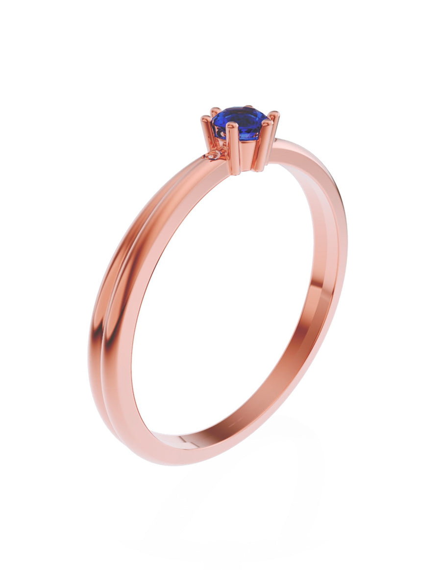 ANILLO DE ORO CON CIRCONIA