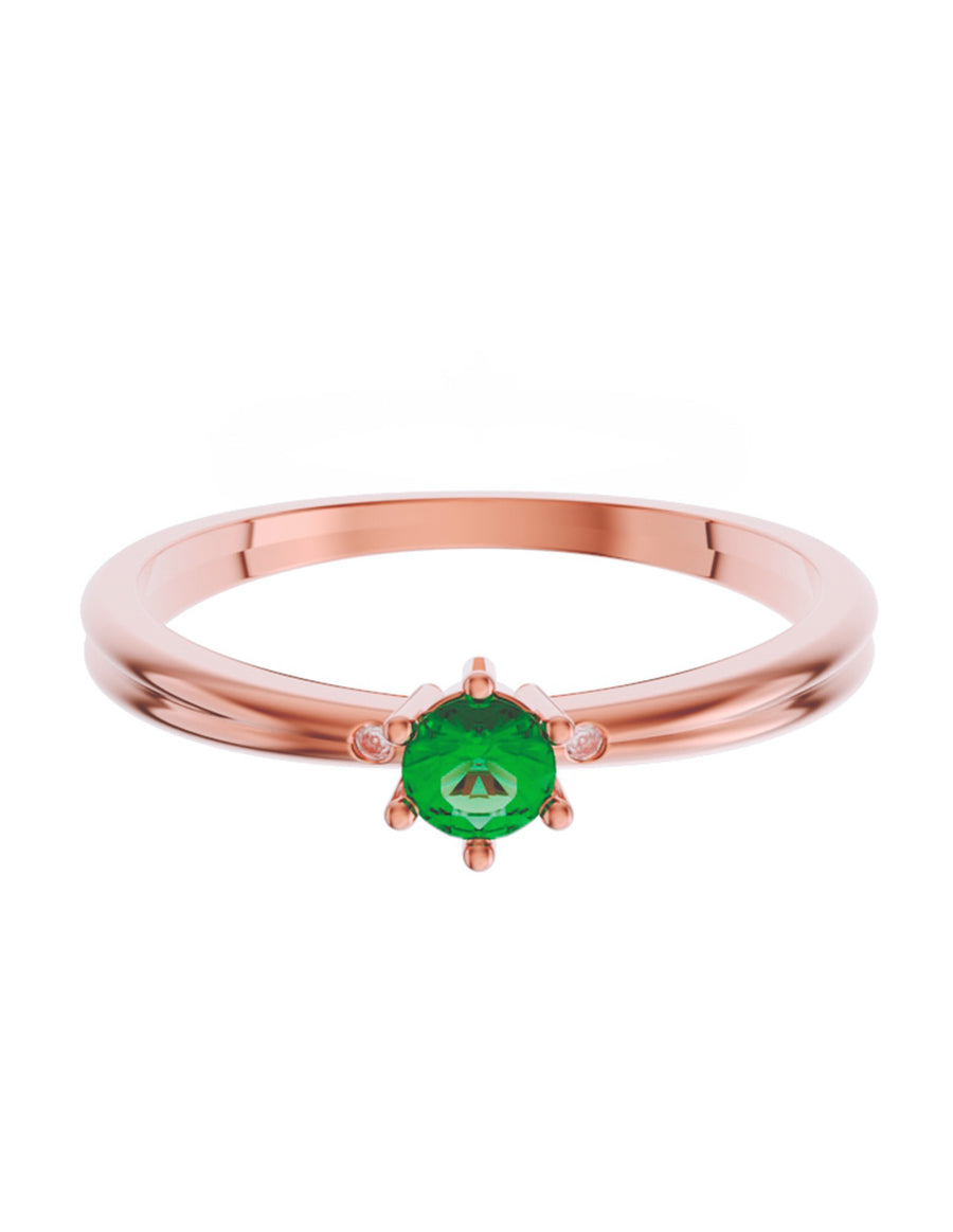 ANILLO DE ORO CON CIRCONIA