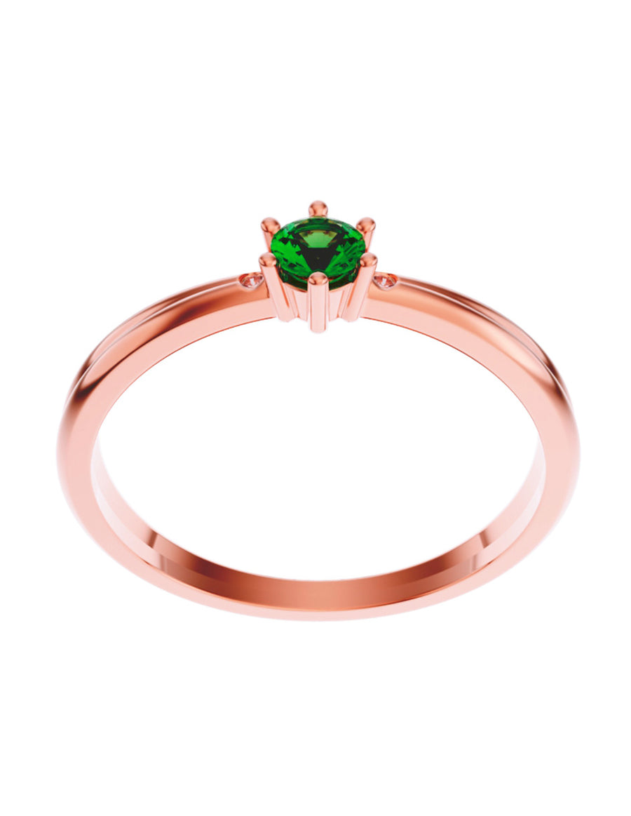 ANILLO DE ORO CON CIRCONIA