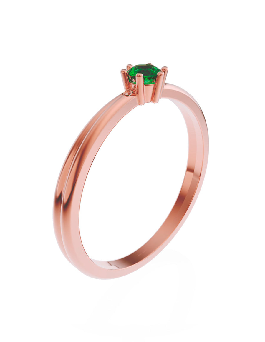 ANILLO DE ORO CON CIRCONIA