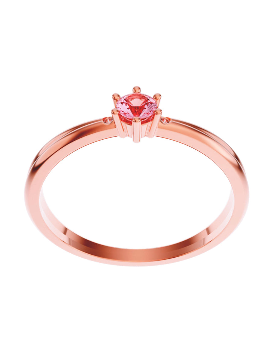 ANILLO DE ORO CON CIRCONIA