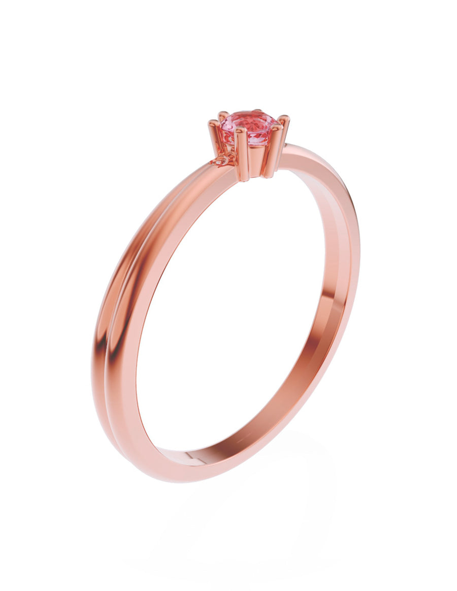ANILLO DE ORO CON CIRCONIA