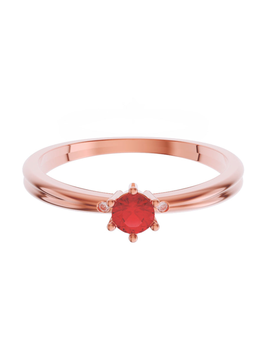 ANILLO DE ORO CON CIRCONIA