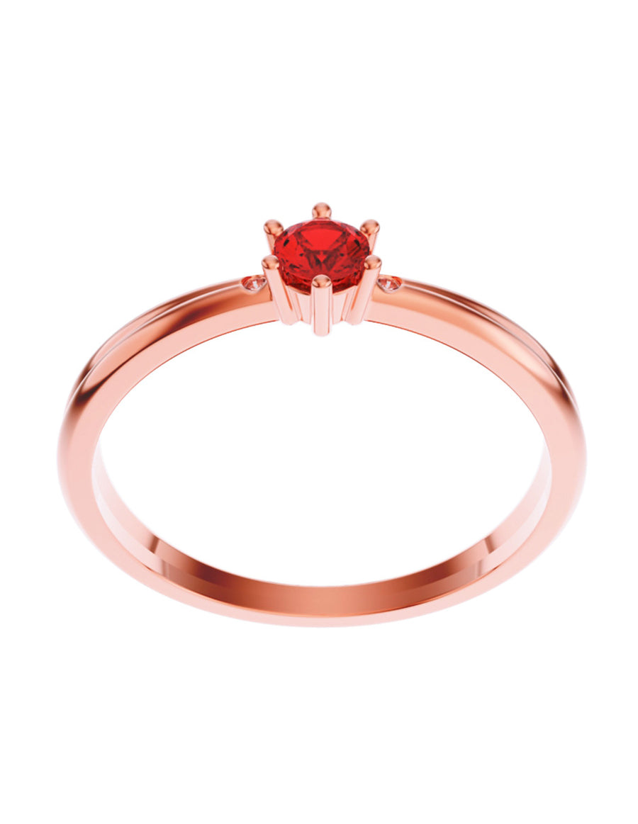 ANILLO DE ORO CON CIRCONIA