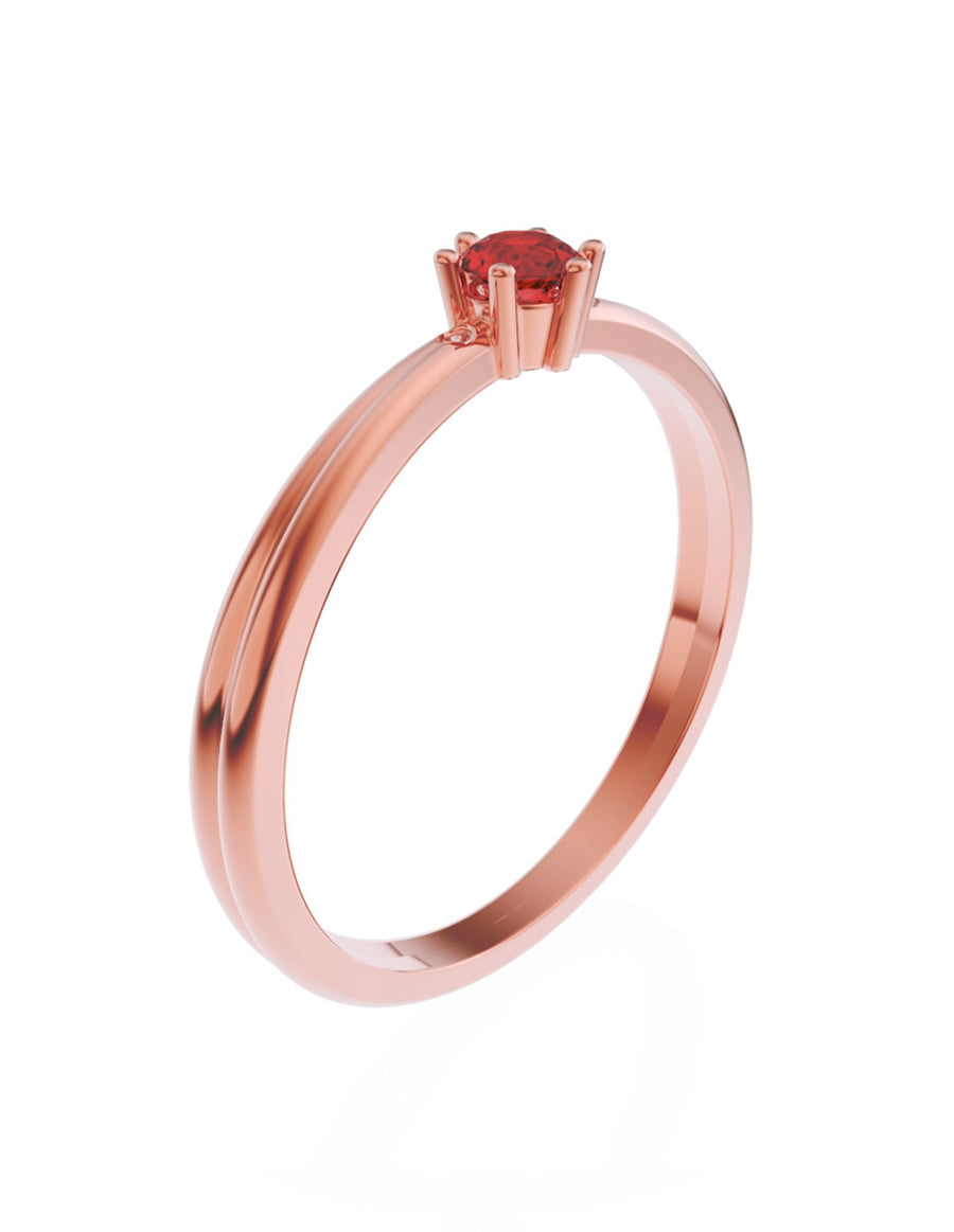 ANILLO DE ORO CON CIRCONIA