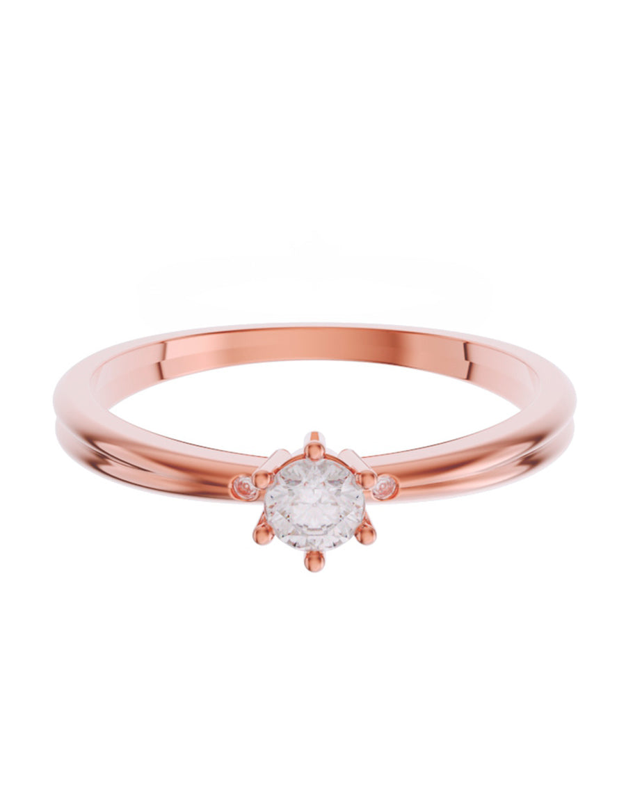 ANILLO DE ORO CON CIRCONIA